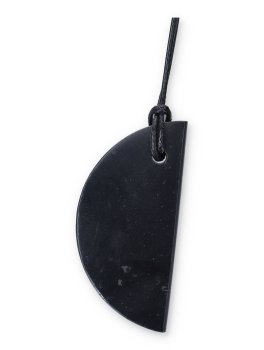 Pendente di Shungite Lucida con Cordino - 1