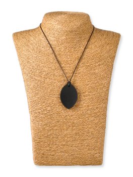 Pendente di Shungite Lucida - Foglia - 2