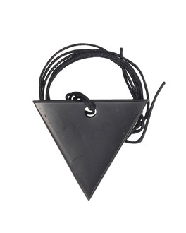 Pendente di Shungite Lucida - Triangolo Donna - 2
