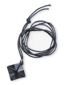 Pendente Merkaba in Shungite con Cordino - 2