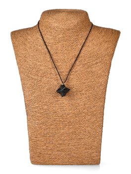 Pendente Merkaba in Shungite con Cordino - 3