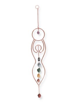 Pendente per Finestre - Dea della Luna e Pietre Chakra - 2