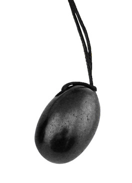 Pendente di Shungite con Cordino Fila - 28mm - 1