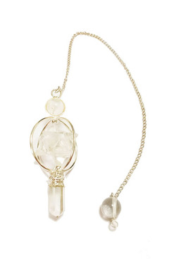 Pendolo Merkaba in Cristallo di Rocca