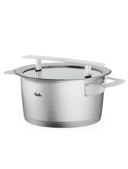 Pentola in Acciaio con Coperchio in Vetro - Phi Collection - 3