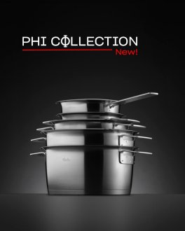 Pentola in Acciaio con Coperchio in Vetro - Phi Collection - 9