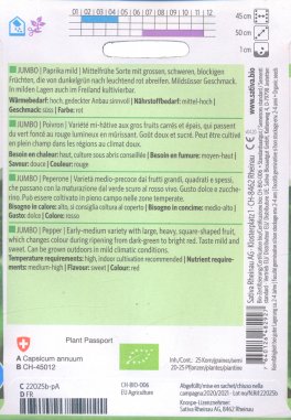 Semi di Peperone Jumbo - 25 Semi - 2