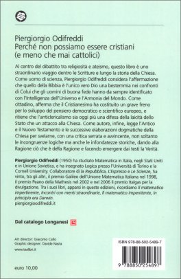 Perchè non Possiamo Essere Cristiani (e Meno che mai Cattolici) — Libro - 2