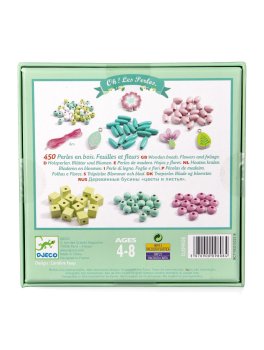 Perle in Legno - Foglie e Fiori - 3