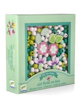 Perle in Legno - Foglie e Fiori - 1