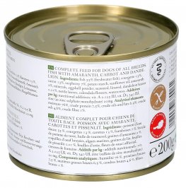 Pesce con Amaranto, Carote e Tarassaco per Cani - 3