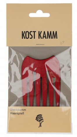 Pettine in Legno Rosso