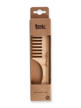 Pettine a Denti Radi con Manico in Legno - 3