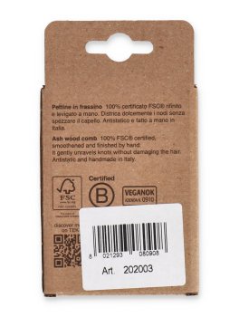 Pettine in Legno Extra-Largo per Ricci e Mossi - 4