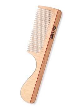 Pettine in Legno Manico Grosso - Denti Stretti - 1