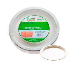 Piattini Dessert Biodegradabili - Confezione da 15