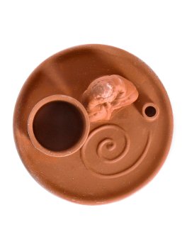 Piattino Portaincenso Multiuso Terracotta Buddha - 3