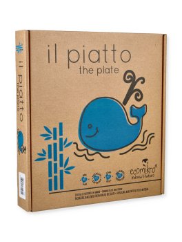 Piatto Balena in Bambù con Cucchiaio - 3