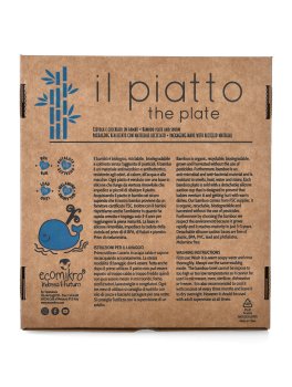 Piatto Balena in Bambù con Cucchiaio - 6