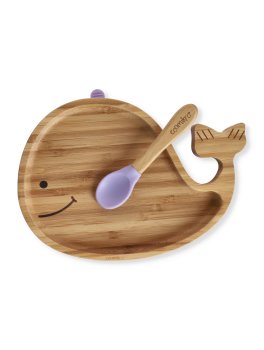 Piatto Balena in Bambù con Cucchiaio - 1