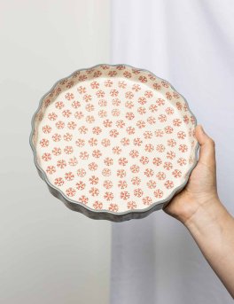 Piatto da Quiche in Gres "Retrò" - 4