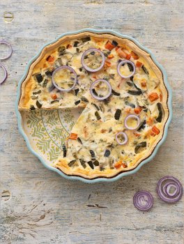 Piatto da Quiche in Gres "Retrò" - 3