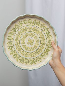 Piatto da Quiche in Gres "Retrò" - 4