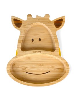 Piatto Giraffa in Bambù con Cucchiaio - 2