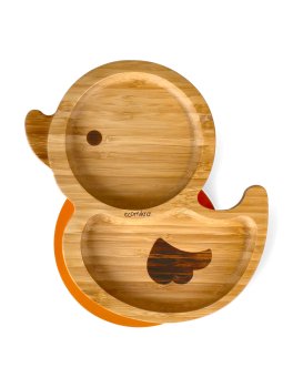 Piatto Papera in Bambù con Cucchiaio - 1