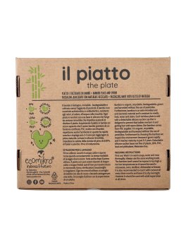 Piatto Topo in Bambù con Cucchiaio - 6
