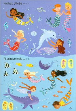 Piccoli Libri con Adesivi Luccicanti - Sirene — Libro - 2