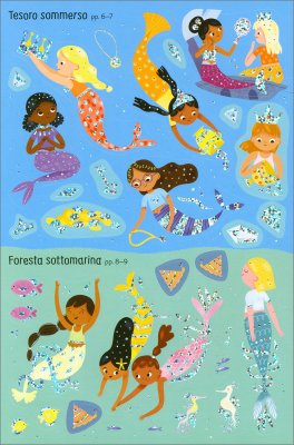 Piccoli Libri con Adesivi Luccicanti - Sirene — Libro - 3