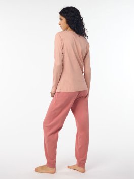 Pigiama Donna Beta Geo Terracotta - Taglia S - 4