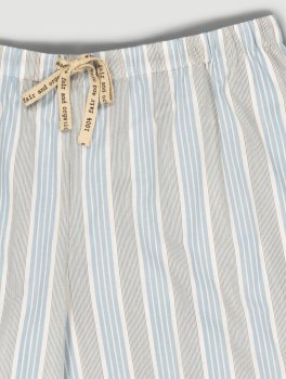 Pigiama Donna in Cotone Biologico "Alfa Stripes" Turmalina - 4