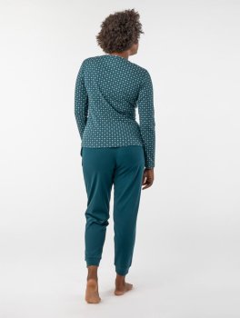 Pigiama Donna in Cotone Biologico "Beta Ocean Shine" - 2