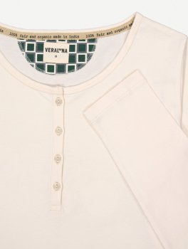 Pigiama Donna in Cotone Biologico "Fusa Blocks" Bruma - 5