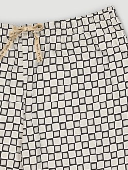 Pigiama Donna in Cotone Biologico "Fusa Blocks" Nero - 4