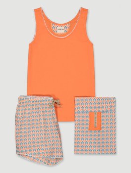 Pigiama Donna in Cotone Biologico "Mae Palmas" - 2