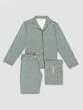 Pigiama Donna in Cotone Biologico "Sigma Blocks" Prado - 2