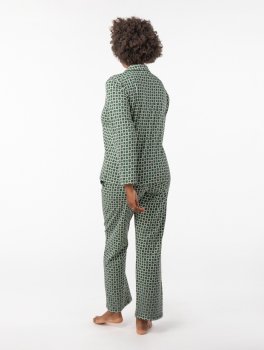 Pigiama Donna in Cotone Biologico "Sigma Blocks" Prado - 6