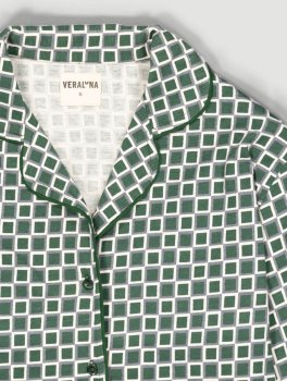 Pigiama Donna in Cotone Biologico "Sigma Blocks" Prado - 4