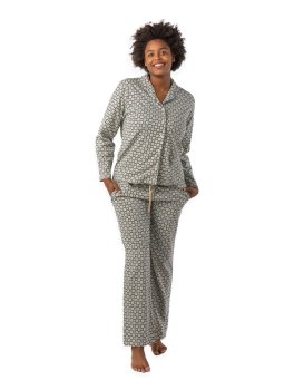 Pigiama Donna in Cotone biologico "Sigma Blocks" Sauce - 1