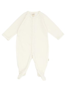 Pigiama in Lana Merino e Seta con Piedini - 50/56cm - 1