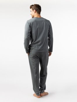 Pigiama Uomo in Cotone Biologico "Hooghly" Grigio - 2