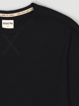 Pigiama Uomo in Cotone Biologico "Iota Blocks" Nero - 3