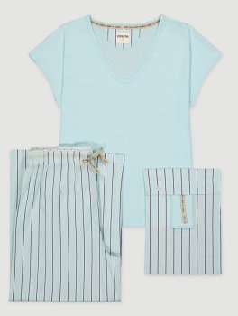 Pigiama Uomo in Cotone Biologico "Lurus Spark Strips" - 2