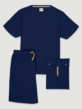 Pigiama Uomo in Cotone Biologico "Naya Ink" - 2