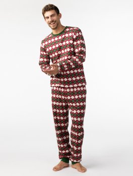 Pigiama Uomo in Cotone Biologico Xmas Prado - 3