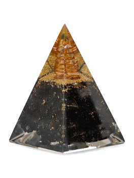 Piramide in Orgonite e Tormalina - Fiore della Vita - 3