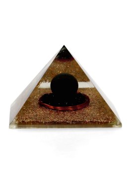 Piramide Orgonite Shungite con Incisione Cubo Metatron - 4